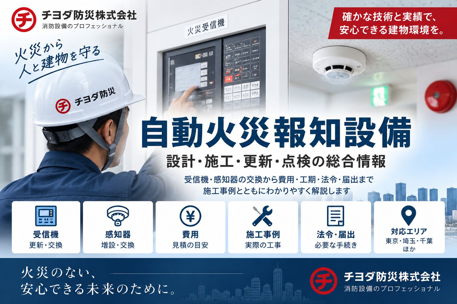 自動火災報知設備の交換・更新費用と施工事例まとめ｜受信機・感知器の更新時期【2026年10月更新】